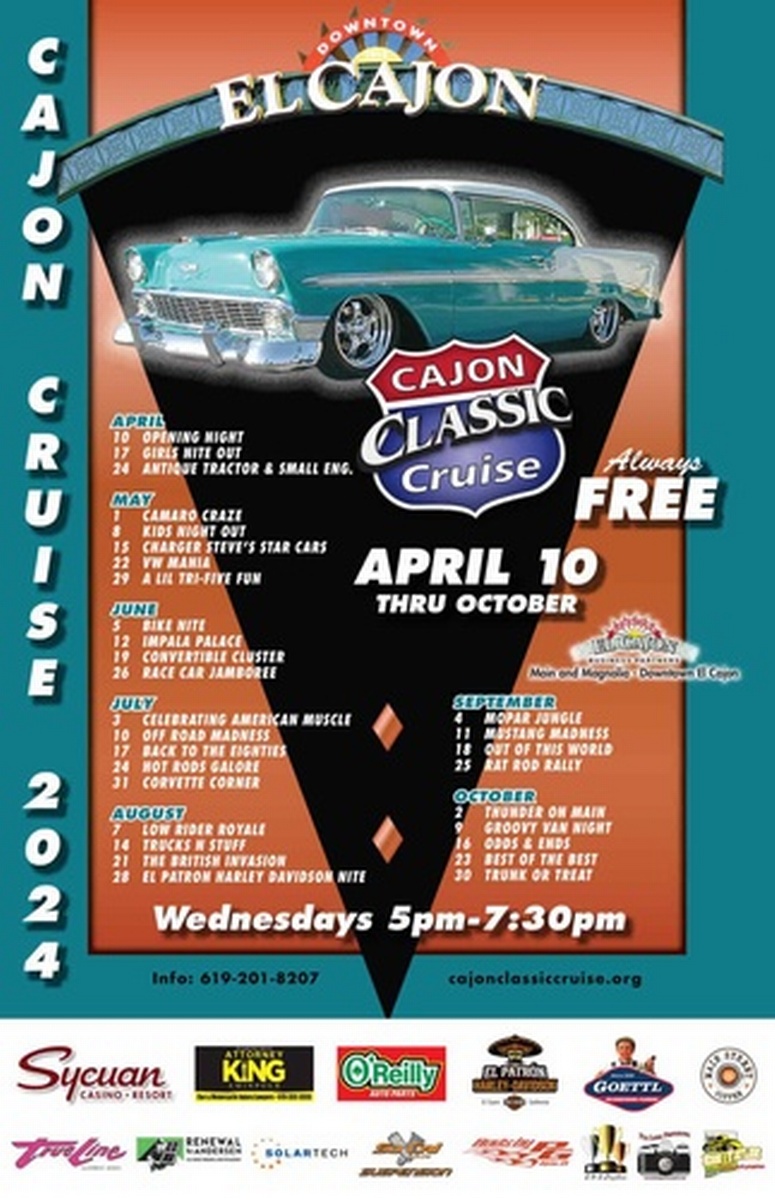 El Cajon Classic Car Cruise Sep 4, 2024